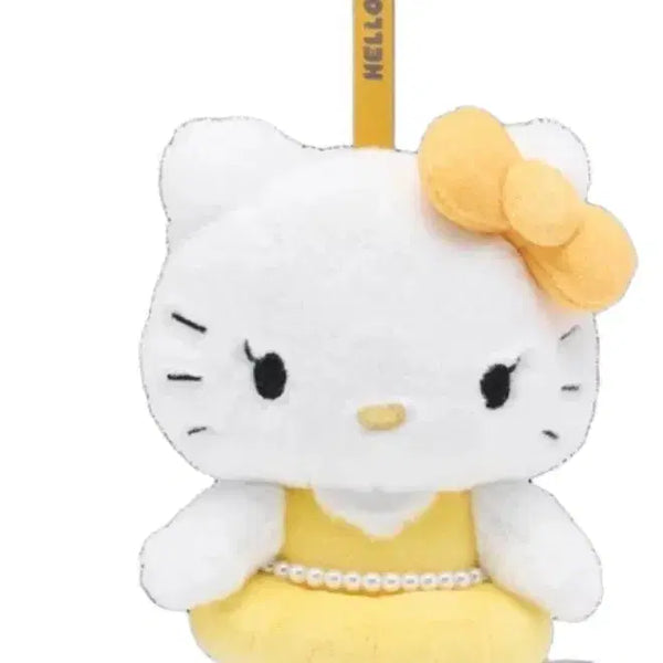 [BUNJANG] Hello Kitty x Jisoo Collaboration Doll Keychain (Yellow) / 헬로키티 인형 옐로우