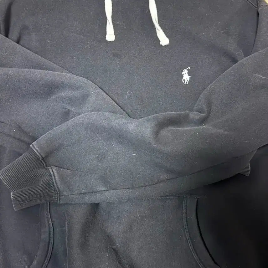 [BUNJANG] Polo Ralph Lauren Black Hoodie / 폴로 랄프로렌 블랙 후드티