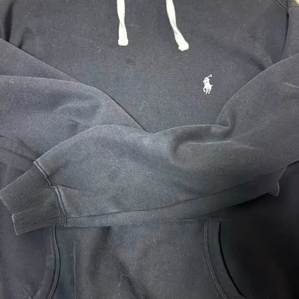 [BUNJANG] Polo Ralph Lauren Black Hoodie / 폴로 랄프로렌 블랙 후드티
