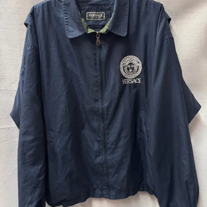 [BUNJANG] Versace Jeans Couture Big Medusa Cotton Blouson Jacket / 베르사체 진스 꾸뛰르 빅 메두사 코튼 블루종쟈켓 (105~110)