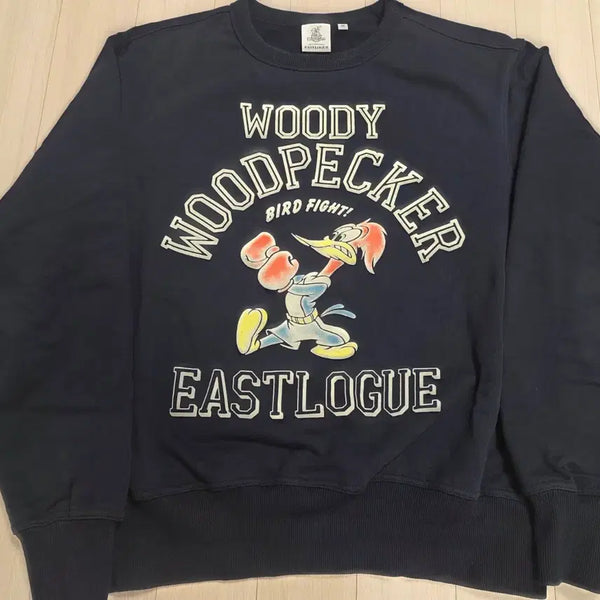 [BUNJANG] Eastlog Woody Woodpecker Sweatshirt Navy M / [M사이즈] 이스트로그 우디 우드페커 맨투맨 네이비