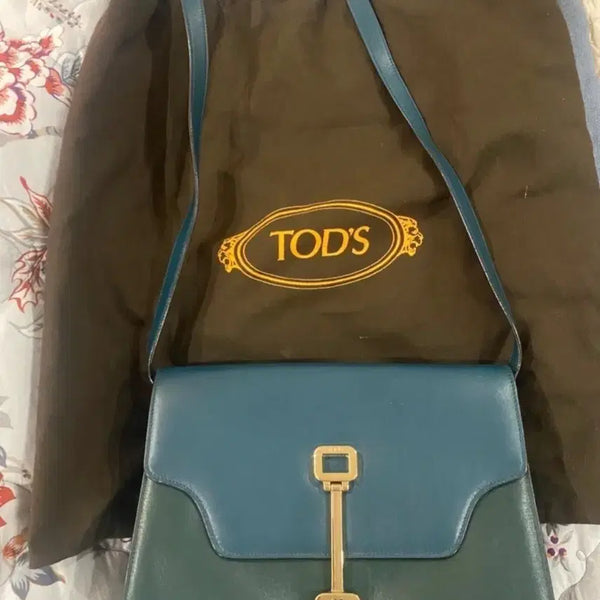[BUNJANG] TOD'S Shoulder Bag Green/Blue / TOD'S 토드백 숄더백 그린/블루