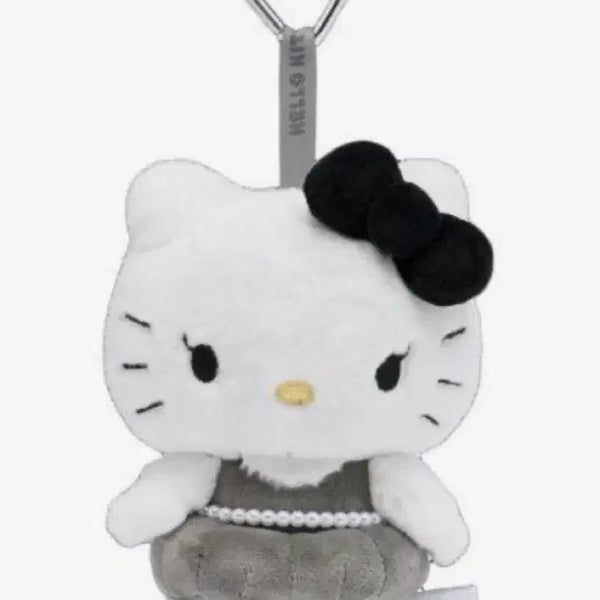 [BUNJANG] Hello Kitty x Jisoo Collaboration Doll Keyring (Black/Gray) / 헬로키티 x 지수 인형 키링 (블랙그레이)