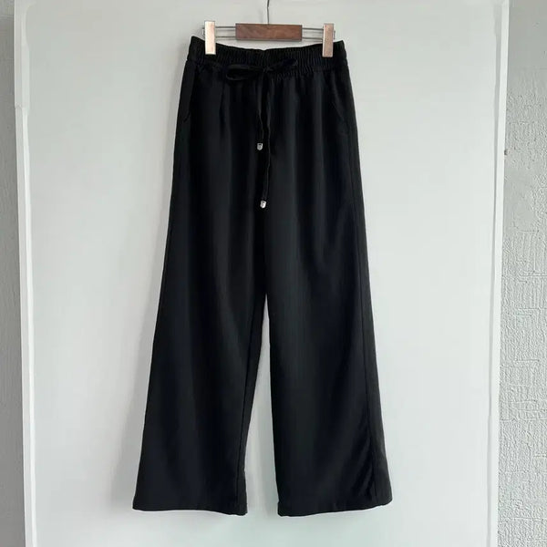 [BUNJANG] Black Wide Banding Pants / 블랙 와이드 밴딩 팬츠 55