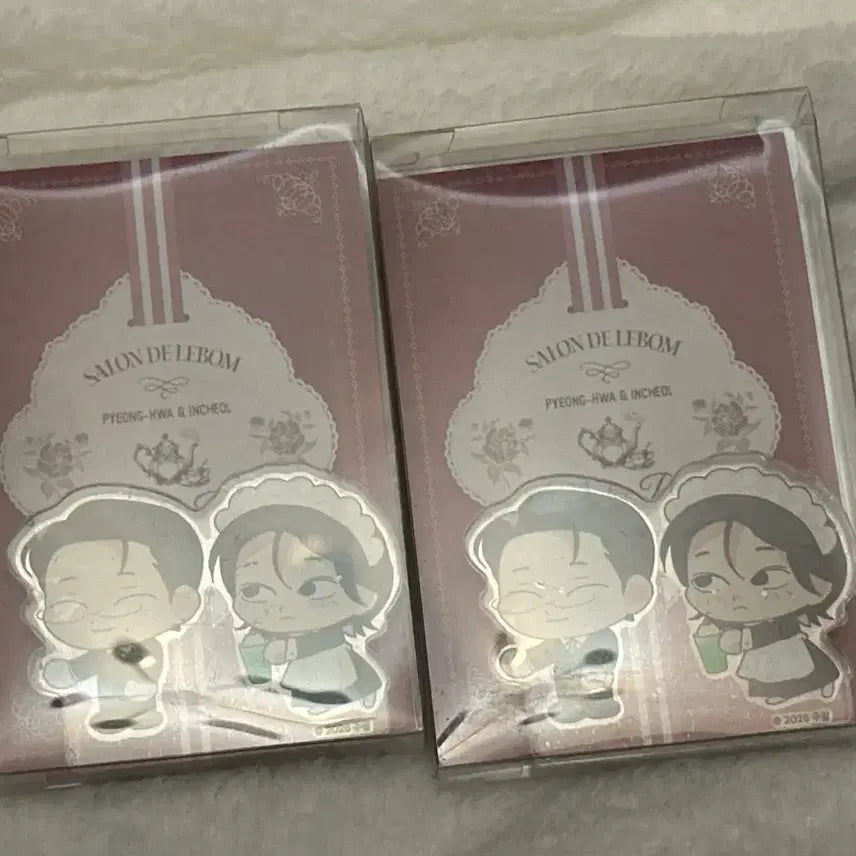 [BUNJANG] Salon de Bomb Lebom Joo Pyeong, Joo Eui Pyeong Couple SD Acrylic Block / 1개남음) 살롱드르봉 레봄 주평 주의평화 SD 커플 아크릴블록