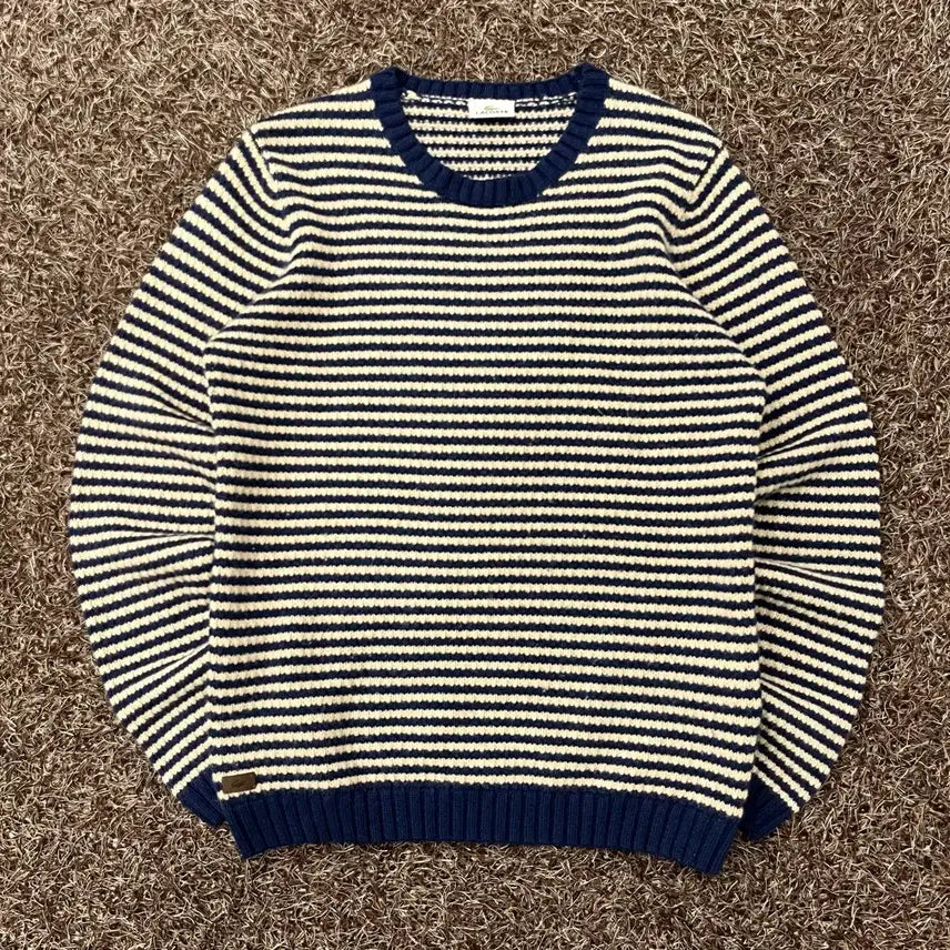 [BUNJANG] Lacoste Striped Knit / 100 라코스테 스트라이프 니트