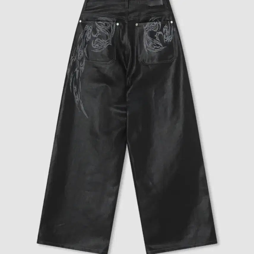 [BUNJANG] ETEOOME Coating Washing Angel Wide Pants / (새상품) 에트오소메 코팅 워싱 엔젤 와이드 팬츠