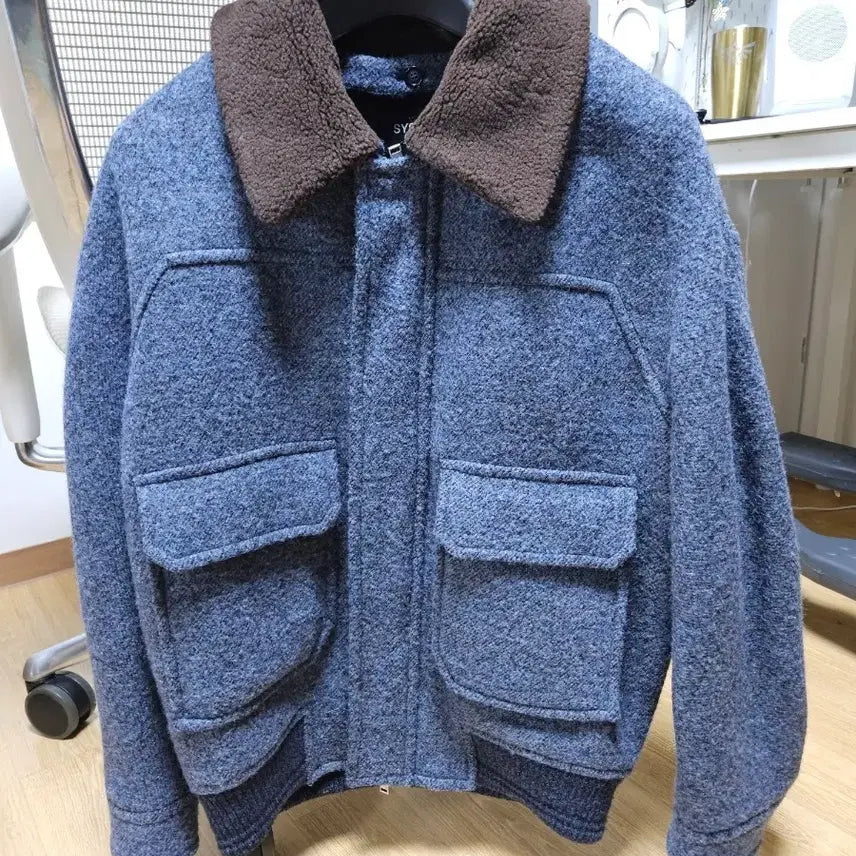 [BUNJANG] System Homme Detachable Wool Jumper / 시스템 옴므 디테쳐블 울 점퍼