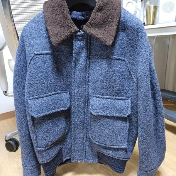 [BUNJANG] System Homme Detachable Wool Jumper / 시스템 옴므 디테쳐블 울 점퍼