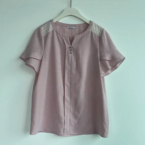 [BUNJANG] AB.F.Z Pink Lace Blouse Size 66 / ab.f.z 핑크 레이스 블라우스 66