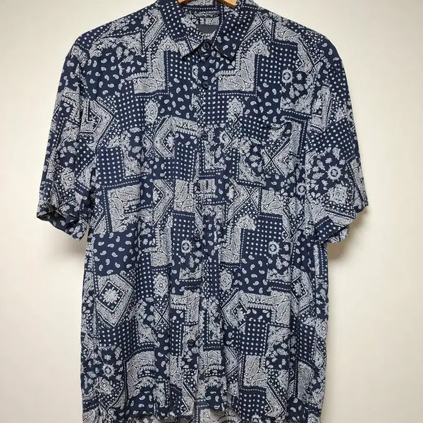 [BUNJANG] Buckaroo Paisley Pattern Short-Sleeve Shirt / 버커루 페이즐리 패턴 반팔 셔츠