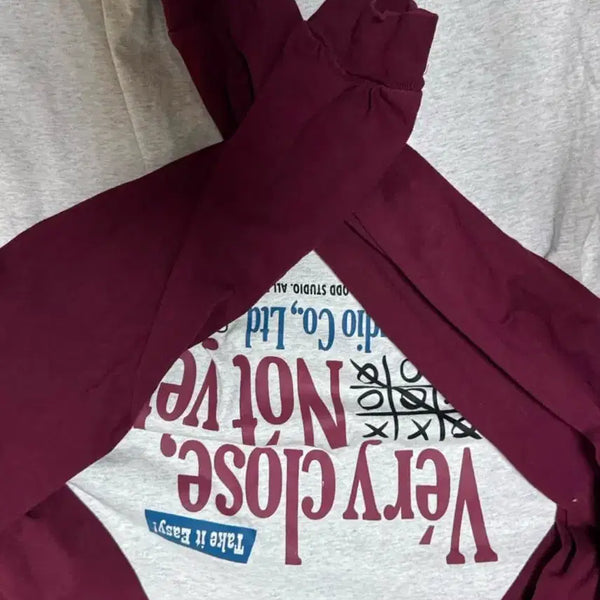 [BUNJANG] ODD STUDIO Burgundy Long Sleeve / ODD STUDIO 버건디 롱슬리브