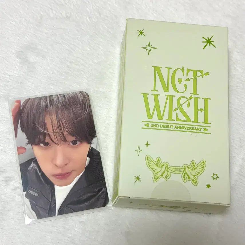 [BUNJANG] NCT WISH 2nd Anniversary MD Micro Camera Keyring + Riku Photocard / 엔시티위시 2주년 엠디 마이크로카메라 리쿠 포카 원가 양도