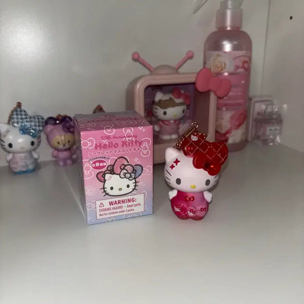 [BUNJANG] Hello Kitty 50th Anniversary Fashionable Ribbon Secret Mascot Figure / 헬로키티 50주년 패셔너블 리본 시크릿 마스코트 피규어