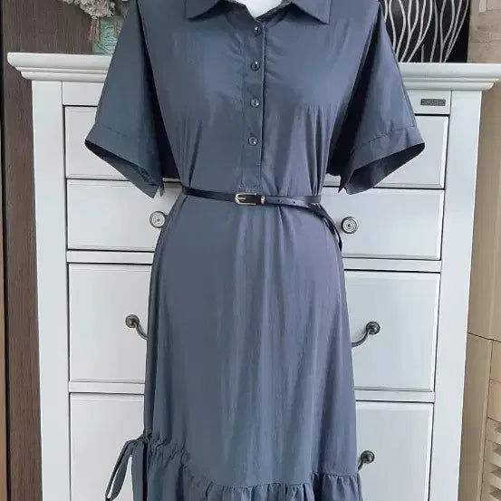 [BUNJANG] Modern Shirt Dress with Belt / 모던한셔츠원피스 예뻐요~