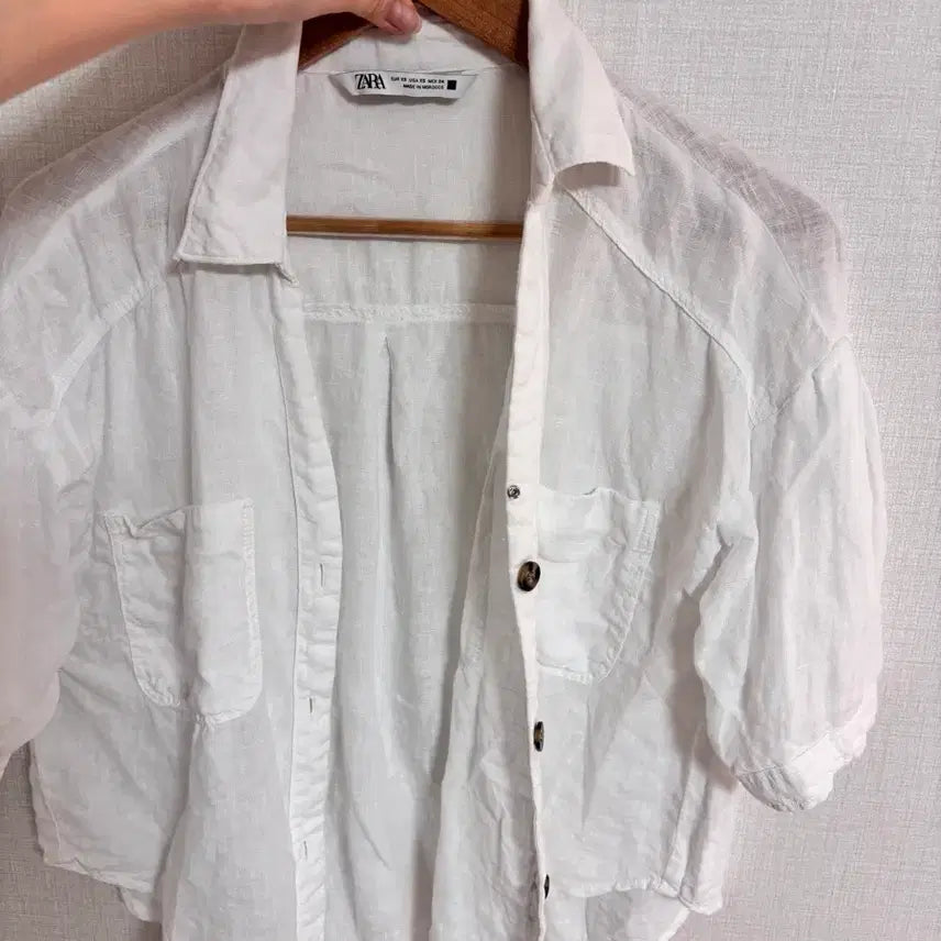 [BUNJANG] Zara Linen Summer Blouse XS / 자라 린넨 여름 블라우스 xs