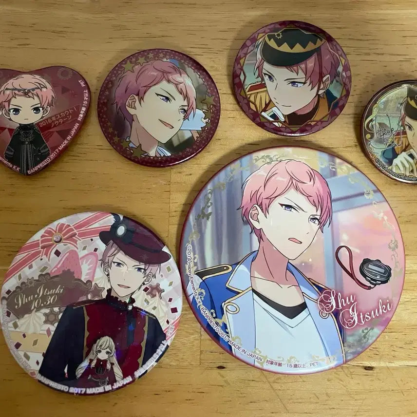 [BUNJANG] Ensemble Stars! Valkyrie Shu Itsuki Can Badge Bundle Set / 앙스타 발키리 이츠키 슈 캔뱃지 일괄