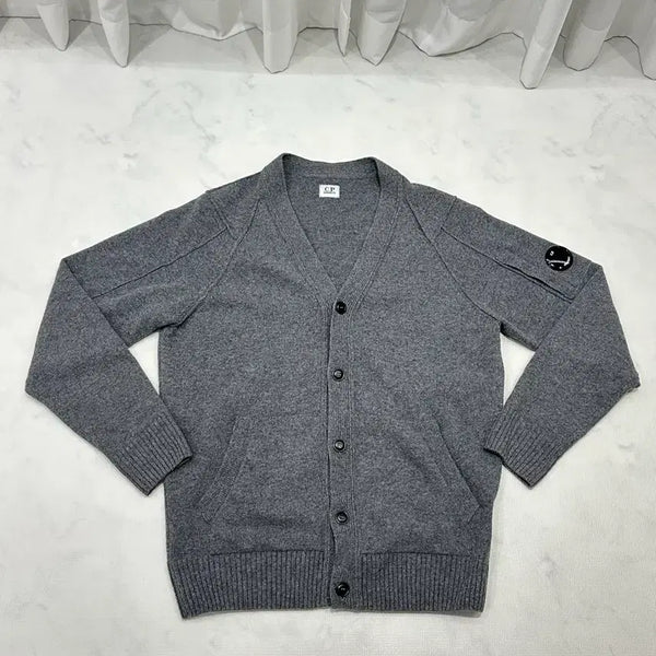 [BUNJANG] C.P. Company 23FW Lens Applique Knit Cardigan / [50] CP컴퍼니 23FW 렌즈 와펜 니트 가디건(한글라벨)