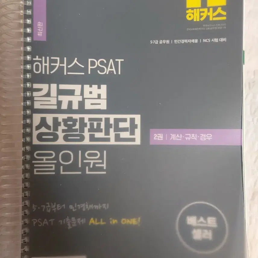 [BUNJANG] Hacker's PSAT Quiz Book Vol. 2 / 해커스 PSAT 길규범 상황판단 올인원 2권