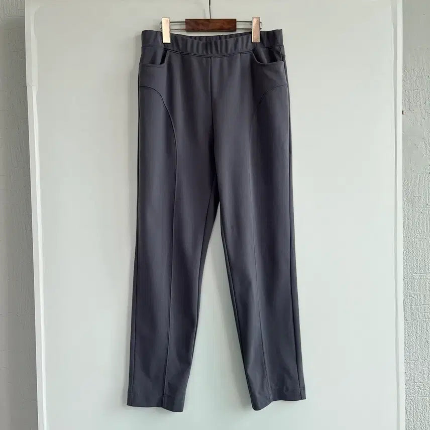 [BUNJANG] Women's Gray Stretch Pants / 그레이 밴딩 스판 바지