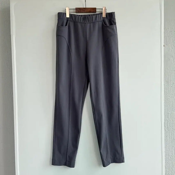 [BUNJANG] Women's Gray Stretch Pants / 그레이 밴딩 스판 바지