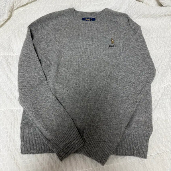 [BUNJANG] Polo Boys Grey Knit Sweater (M) / <새상품>폴로보이즈 니트 m
