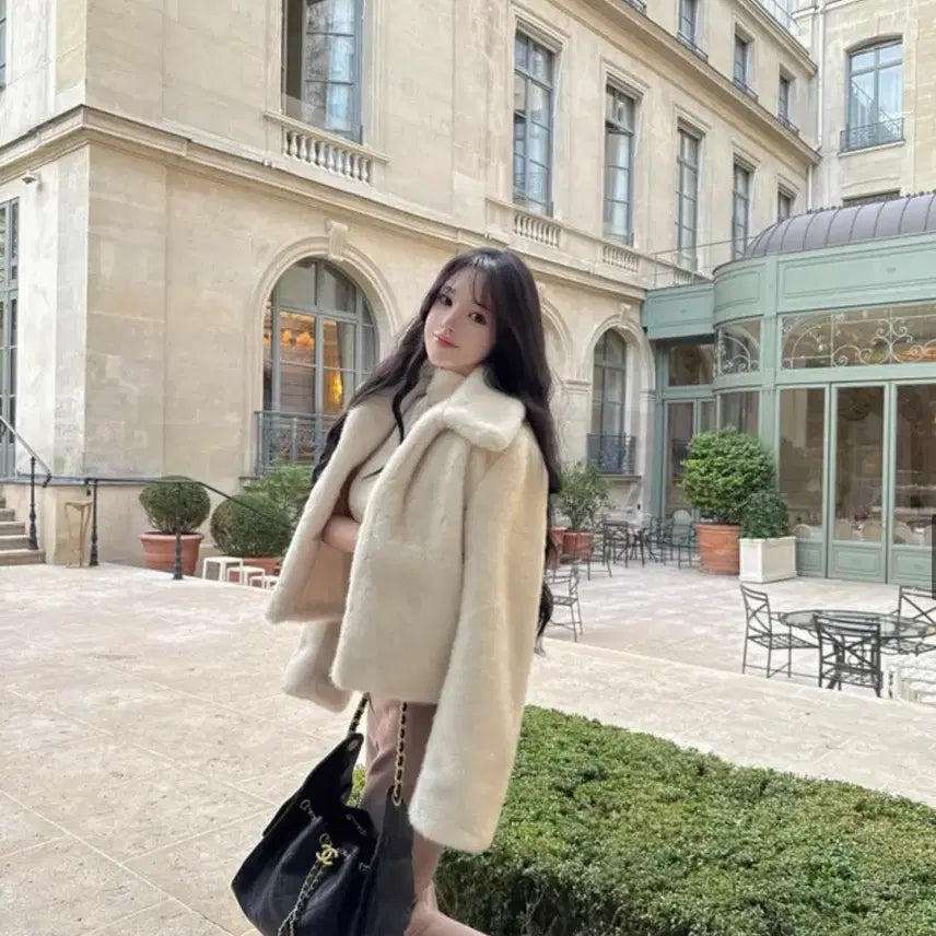 [BUNJANG] May Yoon Mink Fur Jacket (Ivory) / [새상품] 메이윤 제작 밍크 퍼 자켓(아이보리)