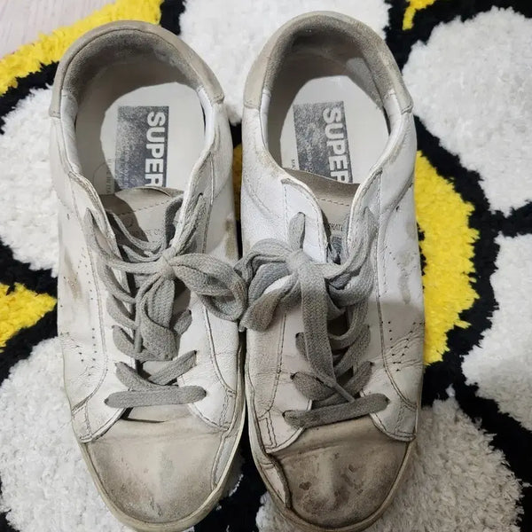 [BUNJANG] Golden Goose Superstar White Sneakers / 골든구스 슈퍼스타 화이트 스니커즈 230