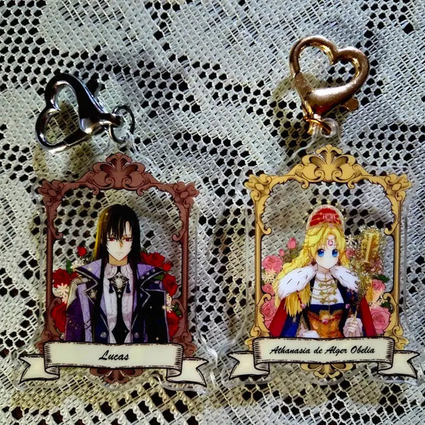 [BUNJANG] Who Made Me a Princess Lucas & Athanasia Acrylic Keychain 2 Types Bundle Set / 어느 날 공주가 되어버렸다 어공주 루카스 아타나시아 아크릴 키링 2종 일괄