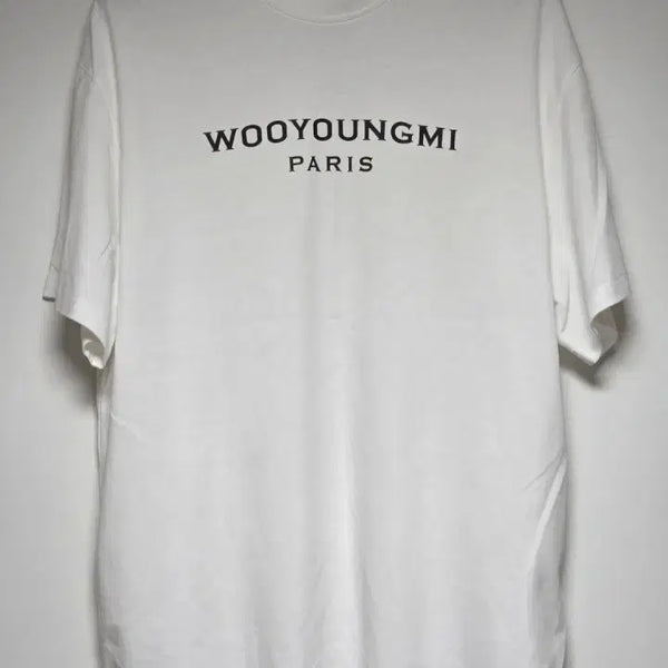 [BUNJANG] Wooyoungmi Paris Logo T-Shirt White Size 105 / [정품 / 백화점판] 우영미 파리 로고 반팔티 105사이즈