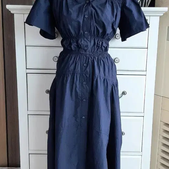 [BUNJANG] Soup Navy Shirring Dress / soup숲셔링원피스 정말예뻐요~