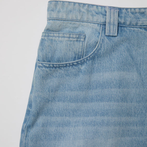 [BUNJANG] COOR Ice Blue Washed Baggy Fit Jeans / 쿠어 아이스블루 워시드 배기핏 진스