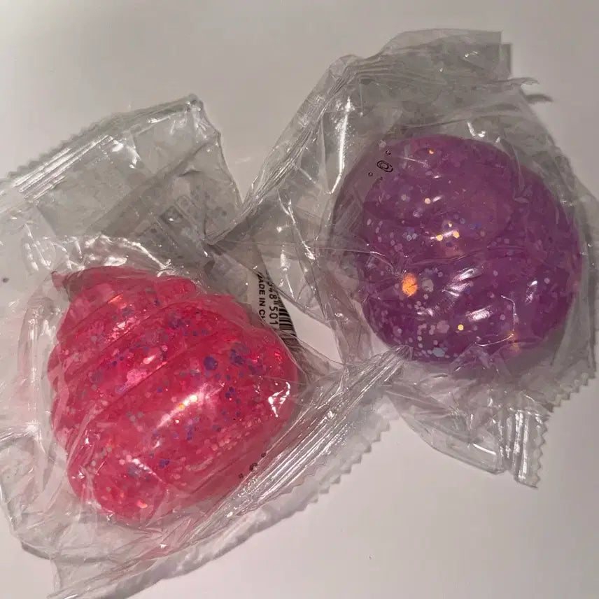 [BUNJANG] Poop-Shaped Squishy Toys - Glitter & Soft (Set of 2) / 똥 모양 응가 글리터 반짝이 말랑이 스퀴시 2개 일괄