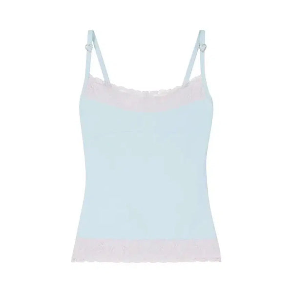 [BUNJANG] Janne Heart Drop Lace Cami / 잔느 하트드롭 레이스 하트 큐빅 나시
