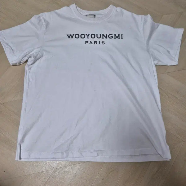 [BUNJANG] Wooyoungmi Paris Short Sleeve T-Shirt White XXL / 우영미 파리 반팔 티셔츠 화이트