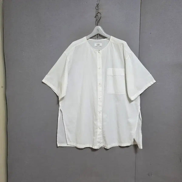 [BUNJANG] Tomboy Boxy Long Blouse (FF Size) / s주말특가s20  톰보이 박시한 롱블라우스 FF  n7918