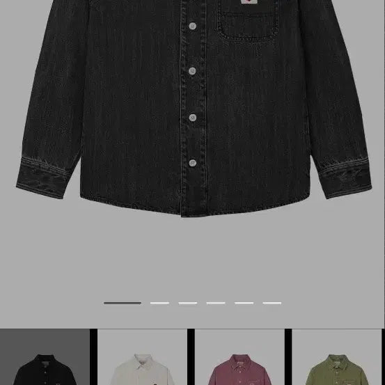 [BUNJANG] Carhartt WIP Ethan Long Sleeve Shirt Black M / 칼하트WIP L/S ethan 셔츠 블랙 m
