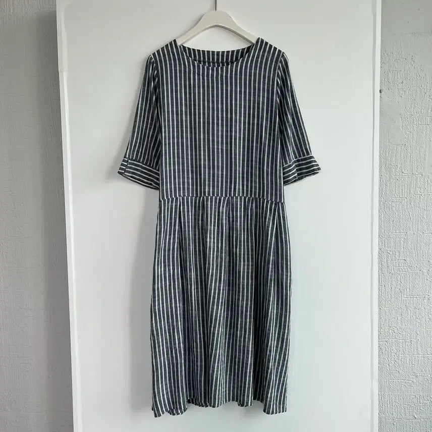 [BUNJANG] Striped Long Dress / 스트라이프 롱 원피스 F