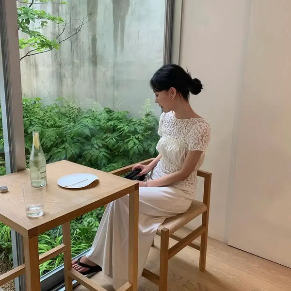 [BUNJANG] Monoha Jersey Long Skirt White / 모노하 monoha jersey long skirt white