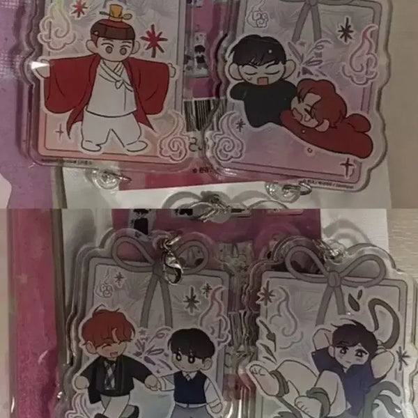 [BUNJANG] Toonique Acrylic Connecting Keyring Set / 꿈자리가 이상한데요 아크릴 연결 키링 투니크