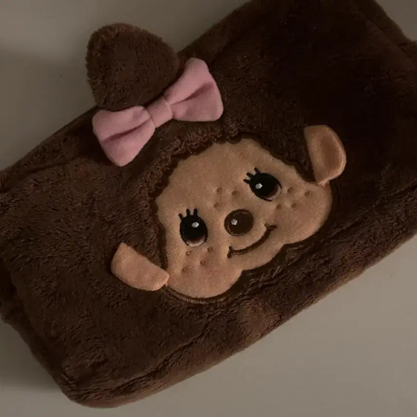 [BUNJANG] Monchhichi Pencil Case Pouch for Girls / 몬치치 필통 파우치 여아