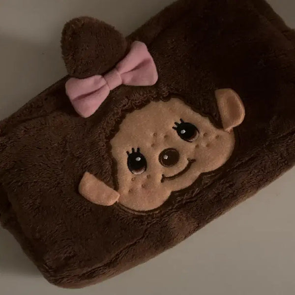 [BUNJANG] Monchhichi Pencil Case Pouch for Girls / 몬치치 필통 파우치 여아