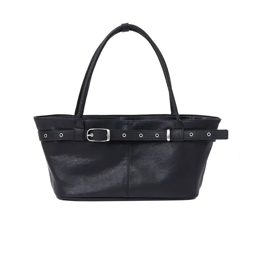 [BUNJANG] YEO NIM Belted Boat Bag (Black) / 여밈 belted boat bag (black)