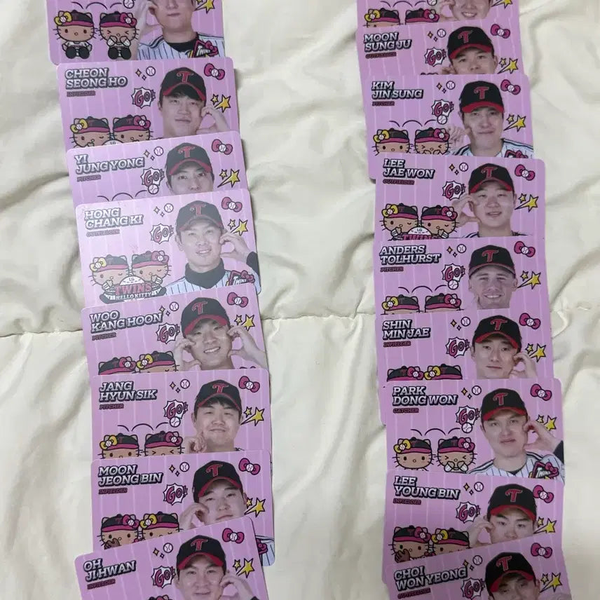 [BUNJANG] LG Twins Tanning Kitty Photocard Bundle Set / 엘지트윈스 태닝키티 포토카드 일괄 판매