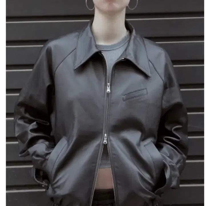 [BUNJANG] Mude A4 Leather Jacket / [4] 머듈 a4레더자켓
