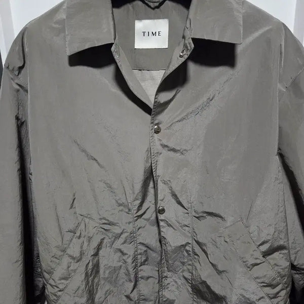 [BUNJANG] Time Homme Shirt Jacket Grey / 타임옴므 셔츠 자켓 그레이