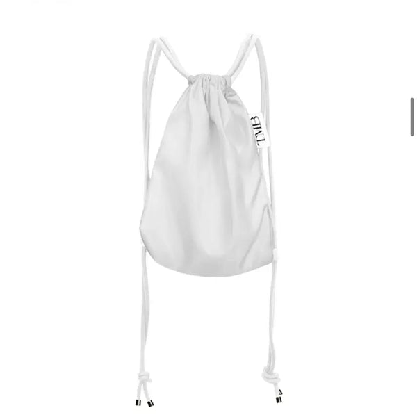 [BUNJANG] Trimming Bird White String Bag / 트리밍버드 화이트 스트링 백 가방