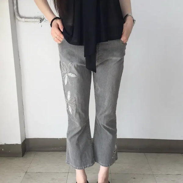 [BUNJANG] Daily Topics Fairy Denim Capri Pants / Daily Topics 페어리 데님 카프리 팬츠