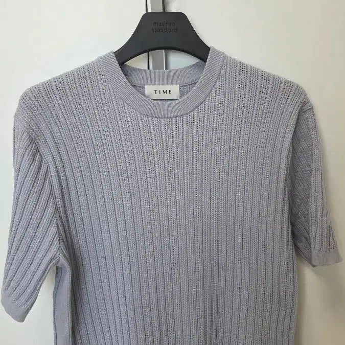 [BUNJANG] Time Homme Knit Short Sleeve T-Shirt Size 100 / 타임 옴므 니트 반팔 100