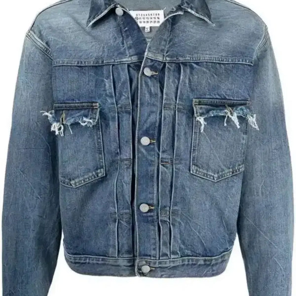 [BUNJANG] Maison Margiela Distressed Denim Jacket / [50] 마르지엘라 디스트로이드 데님자켓